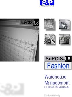 Warehouse Management Kurzbeschreibung - F&uuml;r die Textil- und Modebranche