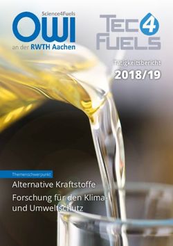 2018/19 Alternative Kraftstoffe Forschung f&uuml;r den Klima- und Umweltschutz - OWI Aachen