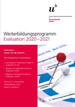 Weiterbildungsprogramm Evaluation 2020 2021 - European ...