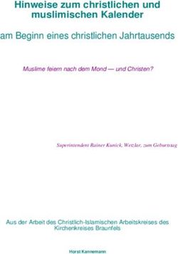 Hinweise zum christlichen und muslimischen Kalender