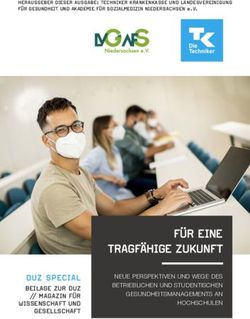 FÜR EINE TRAGFÄHIGE ZUKUNFT - DUZ Special