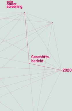 Geschäfts-bericht 2020 - Swiss Cancer Screening