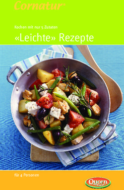 "Leichte" Rezepte Kochen mit nur 5 Zutaten - f&uuml;r 4 Personen