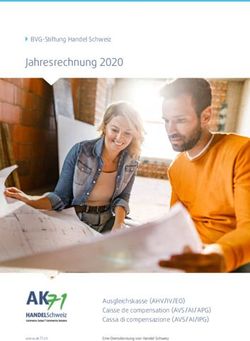 Jahresrechnung 2020 BVG-Stiftung Handel Schweiz - Ausgleichskasse (AHV/IV/EO) Caisse de compensation (AVS/AI/APG) Cassa di compensazione ...