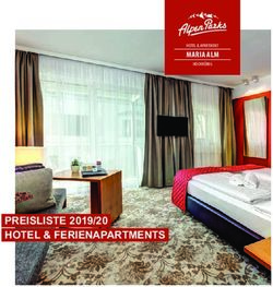 PREISLISTE 2019/20 HOTEL & FERIENAPARTMENTS - MARIA ALM