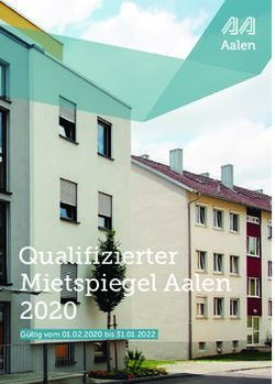 Qualifizierter Mietspiegel Aalen 2020 - G&uuml;ltig vom 01.02.2020 bis 31.01.2022 - Stadt Aalen