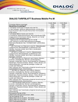 DIALOG TARIFBLATT Business Mobile Pro M - DIALOG telekom