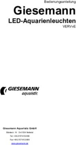 GIESEMANN LED-AQUARIENLEUCHTEN VERVVE - GIESEMANN AQUARISTIC GMBH