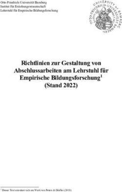 Richtlinien zur Gestaltung von Abschlussarbeiten am Lehrstuhl f&uuml;r Empirische Bildungsforschung1 (Stand 2022)