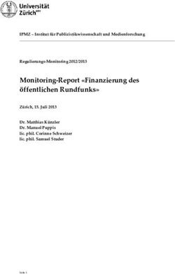 Monitoring-Report "Finanzierung des &ouml;ffentlichen Rundfunks" - Admin.ch