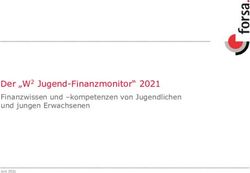 Der "W2 Jugend-Finanzmonitor" 2021 - Finanzwissen und -kompetenzen von Jugendlichen und jungen Erwachsenen - SCHUFA