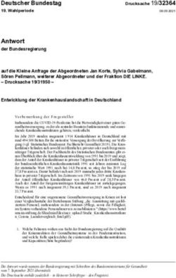 Antwort der Bundesregierung - Deutscher Bundestag