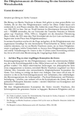 Der F&auml;higkeitenansatz als Orientierung f&uuml;r eine feministische Wirtschaftsethik