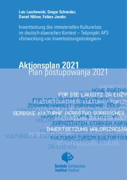 Aktionsplan 2021 Plan p&oacute;stupowanja 2021 - Sorbisches Institut