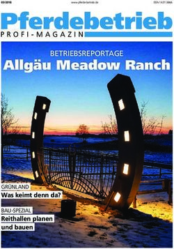 Allg&auml;u Meadow Ranch BETRIEBSREPORTAGE - GR&Uuml;NLAND - Fink Reitanlagen