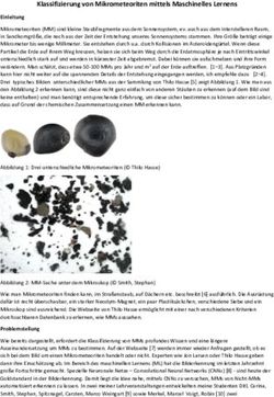 Klassifizierung von Mikrometeoriten mittels Maschinelles Lernens