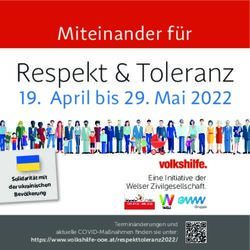 Respekt & Toleranz 19. April bis 29. Mai 2022 - Miteinander f&uuml;r - Volkshilfe O&Ouml;