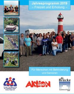 Jahresprogramm 2019 - Freizeit und Erholung- Für Menschen mit Behinderung und Senioren - die Brücke Südwestfalen