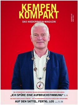 DAS NIEDERRHEIN-MAGAZIN - "ICH SP&Uuml;RE EINE AUFBRUCHSTIMMUNG" S. 6 AUF DEN SATTEL, FERTIG, LOS S. 26 - KempenKompakt