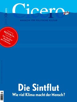 Die Sintflut Wie viel Klima macht der Mensch ? - cloudfront.net