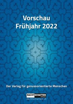 Vorschau Fr&uuml;hjahr 2022 - Der Verlag f&uuml;r genussorientierte Menschen - Nachtschatten Verlag