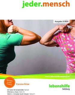 Corona Krise - Ausgabe 2/2020 - www.lebenshilfe-salzburg.at - Lebenshilfe Salzburg