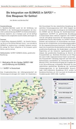 Die Integration von GLONASS in SAPOS - Eine Blaupause für Galileo!