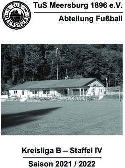TUS MEERSBURG 1896 E.V. ABTEILUNG FU&szlig;BALL - KREISLIGA B - STAFFEL IV SAISON 2021 / 2022