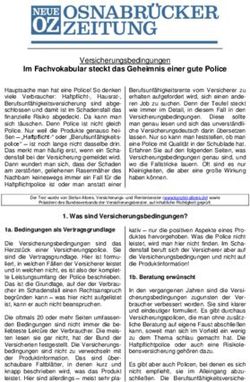 Im Fachvokabular steckt das Geheimnis einer gute Police
