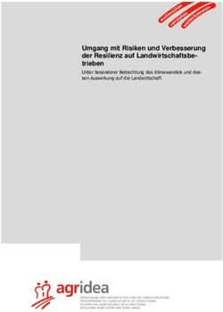 Umgang mit Risiken und Verbesserung der Resilienz auf Landwirtschaftsbe-trieben - AGRIDEA