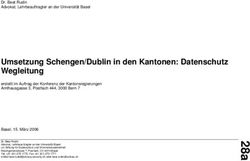 Umsetzung Schengen/Dublin in den Kantonen: Datenschutz Wegleitung