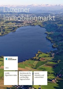 Luzerner Immo bilienmarkt - LUKB-Eigenheim-Index - der Luzerner Kantonalbank AG