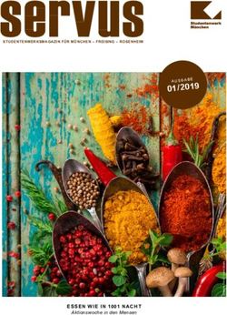 2019 ESSEN WIE IN 1001 NACHT - STUDENTENWERKSMAGAZIN F&Uuml;R M&Uuml;NCHEN - FREISING - ROSENHEIM