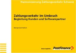 Zahlungsverkehr im Umbruch - Begleitung Kunden und Softwarepartner Basispräsentation Harmonisierung Zahlungsverkehr Schweiz