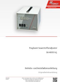Tragbarer Sauerstoffanalysator BA 4000 Inj. Betriebs- und Installationsanleitung - B&uuml;hler ...