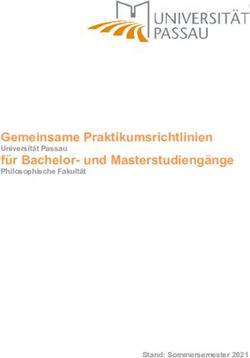 Gemeinsame Praktikumsrichtlinien - Universit&auml;t Passau - Stand: Sommersemester 2021 - Universit&auml;t Passau