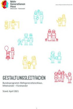 Gestaltungsleitfaden Bundesprogramm Mehrgenerationenhaus. Miteinander - Füreinander Stand: April 2021