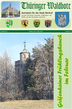 Thüringer Waldbote Amtsblatt für die Stadt Ohrdruf - mit den Ortsteilen Crawinkel, Gräfenhain und Wölfis und der Gemeinde Luisenthal - Stadt Ohrdruf