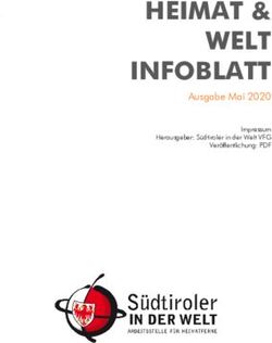HEIMAT & WELT INFOBLATT - Ausgabe Mai 2020 Impressum Herausgeber: S&uuml;dtiroler in der Welt VFG Ver&ouml;ffentlichung: PDF - KVW