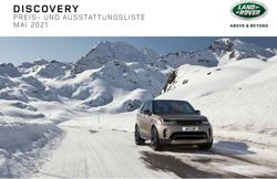 DISCOVERY PREIS- UND AUSSTATTUNGSLISTE MAI 2021 - Land Rover