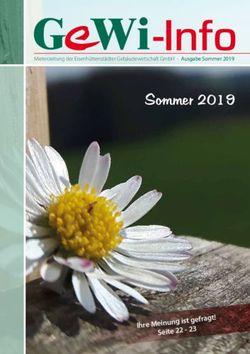 Sommer 2019 - Ihre Meinung ist ge fragt! Seite 22 23 - Mieterzeitung der Eisenhüttenstädter Gebäudewirtschaft GmbH - Ausgabe Sommer 2019 - Gewi ...
