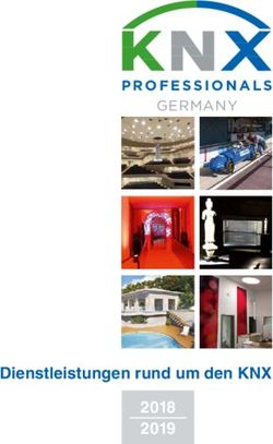 Dienstleistungen rund um den KNX 2018 - GERMANY - KNX Association