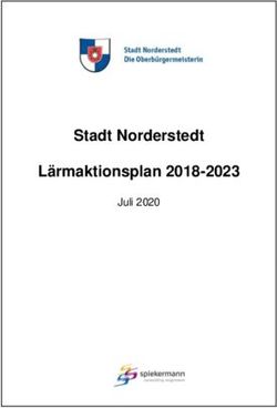 Stadt Norderstedt L&auml;rmaktionsplan 2018-2023 - Juli 2020