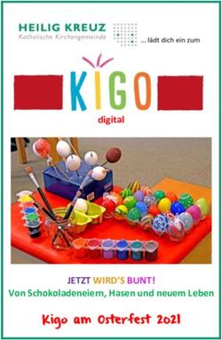 Kigo am Osterfest 2021 - JETZT WIRD'S BUNT! - digital - Von Schokoladeneiern, Hasen und neuem Leben - Heilig Kreuz