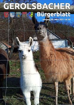 GEROLSBACHER B&uuml;rgerblatt - Jahrgang 36 M&auml;rz 2021 Nr. 03 - Gemeinde Gerolsbach
