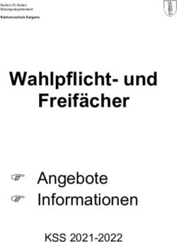 Wahlpflicht- und Freif&auml;cher - Angebote Informationen KSS 2021-2022 - Kantonsschule Sargans