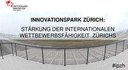 INNOVATIONSPARK Z&Uuml;RICH: ST&Auml;RKUNG DER INTERNATIONALEN WETTBEWERBSF&Auml;HIGKEIT Z&Uuml;RICHS - Flughafenregion ...