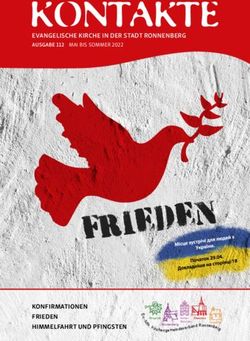 EVANGELISCHE KIRCHE IN DER STADT RONNENBERG - AUSGABE 112 MAI BIS SOMMER 2022 - KONFIRMATIONEN FRIEDEN HIMMELFAHRT UND PFINGSTEN - max-e lernen