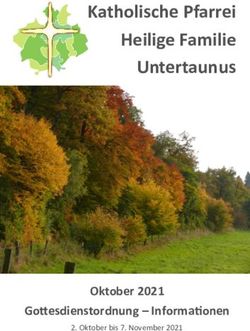 Katholische Pfarrei Heilige Familie Untertaunus - Oktober 2021 Gottesdienstordnung - Informationen - Katholische Pfarrei ...