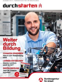 Weiter durch Bildung CHANCEN ERKENNEN - Bundesagentur für Arbeit
